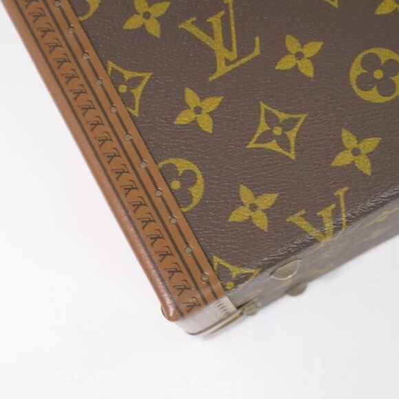 Louis Vuitton President M53012 Monogram Canvas Trunk Briefcase Brown Gold - Picture 3 of 16